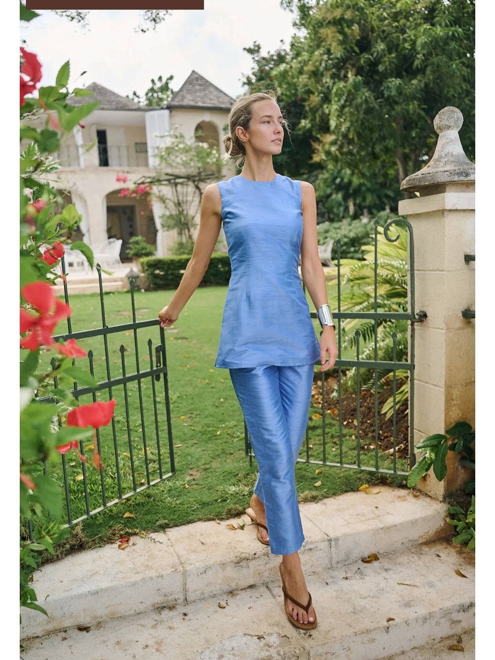 Julia Amory Jackie Pant in Wedgewood NWT
